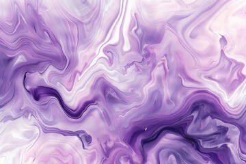 An abstract artwork featuring a dynamic, fluid design with various shades of lighter dynamic colors, along with white and pastel purple accents.