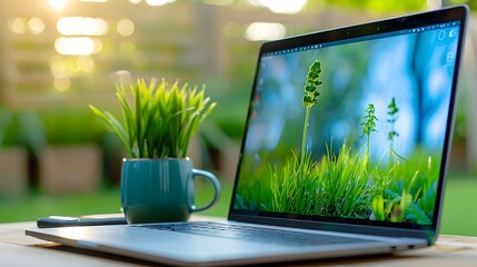 Engaging Online Training Session with Presenter and Participants on Laptop Screen, Interactive Remote Education Concept