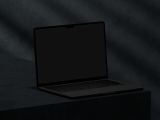 3D rendered mockup, laptop mockup to showcase your design work