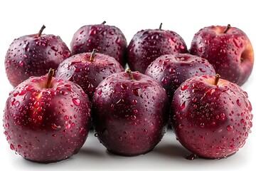 a group of red apples.