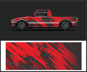 Modern-style car wrap Livery design