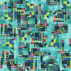 seamless pattern with squares