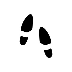 Human footprints icon. Vector illustration