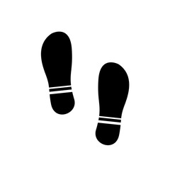 Human footprints icon. Vector illustration