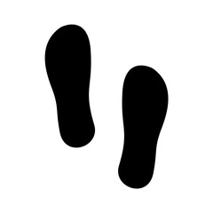 Human footprints icon. Vector illustration
