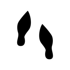 Human footprints icon. Vector illustration