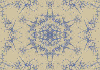 美しい結晶をイメージしたイラスト