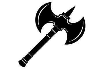 Axe vector silhouette, axe icon illustration

