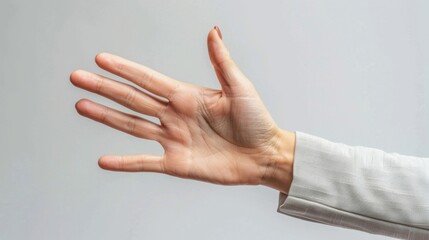 Close-up of an extended hand