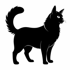 American Bobtail Black silhouette