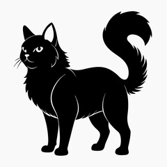 American Bobtail Black silhouette