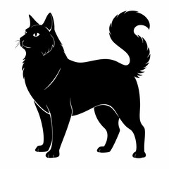 American Bobtail Black silhouette
