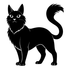 American Bobtail Black silhouette