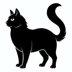 American Bobtail Black silhouette