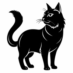 American Bobtail Black silhouette
