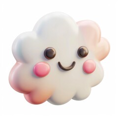 Naklejka premium cute foggy icon on white background