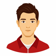 Boy character  Silhouette Vector Illustration