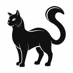 American Curl Black silhouette