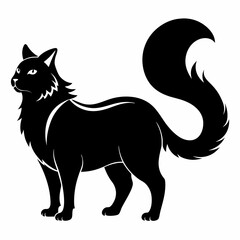 American Curl Black silhouette