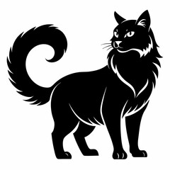 American Curl Black silhouette