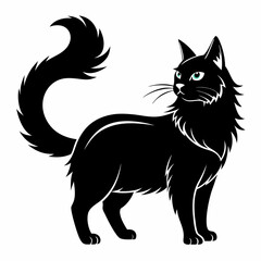 American Curl Black silhouette