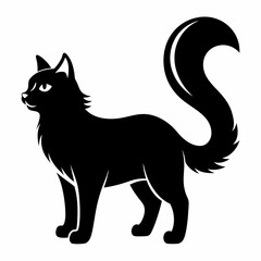 American Curl Black silhouette