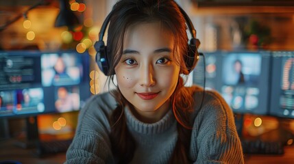 Virtual Classroom Interface: Capture a digital classroom interface with students and a teacher interacting via video conference, emphasizing connectivity and modern learning.