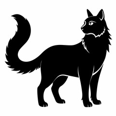 American Curl Black silhouette