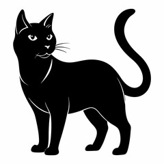 American Curl Black silhouette