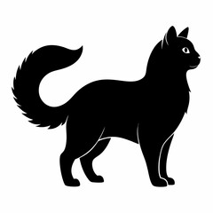 American Curl Black silhouette