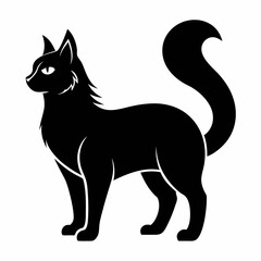 American Curl Black silhouette