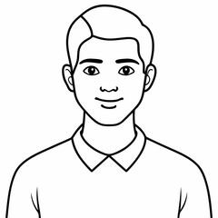 Boy character  Silhouette Vector Illustration