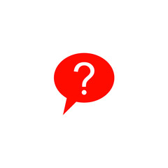 Question mark icon set, FAQ questions symbol on a white background.