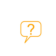 Question mark icon set, FAQ questions symbol on a white background.