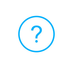 Question mark icon set, FAQ questions symbol on a white background.