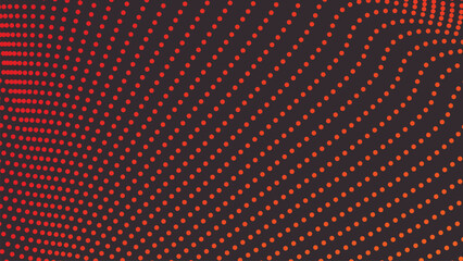 Orange polkadot abstract background vector image