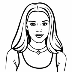 Mean girls character  Silhouette Vector Illustration