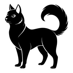 Japanese Bobtail Black silhouette