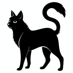 Japanese Bobtail Black silhouette