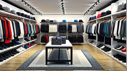 Clothing store, clothes shop,Generative AI