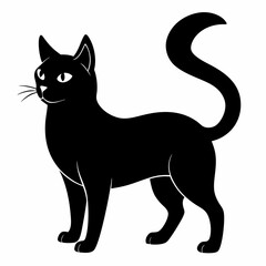 Korean Bobtail Black silhouette