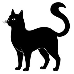 Korean Bobtail Black silhouette