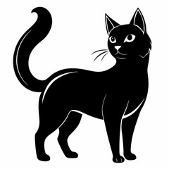 Korean Bobtail Black silhouette