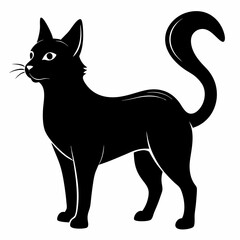 Korean Bobtail Black silhouette