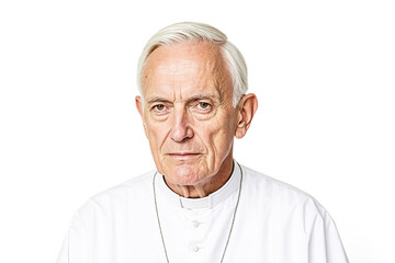Portrait of a Serious Looking Priest