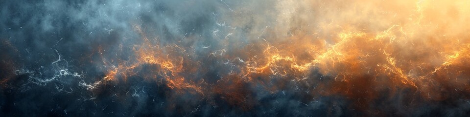 Obraz premium abstract incredibly beautiful background of blue and yellow colors that create energy between them