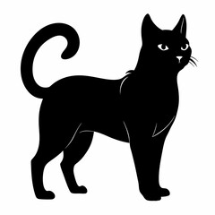 Korean Bobtail Black silhouette