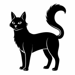 Korean Bobtail Black silhouette