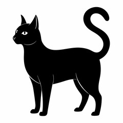 Korean Bobtail Black silhouette