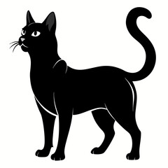 Korean Bobtail Black silhouette